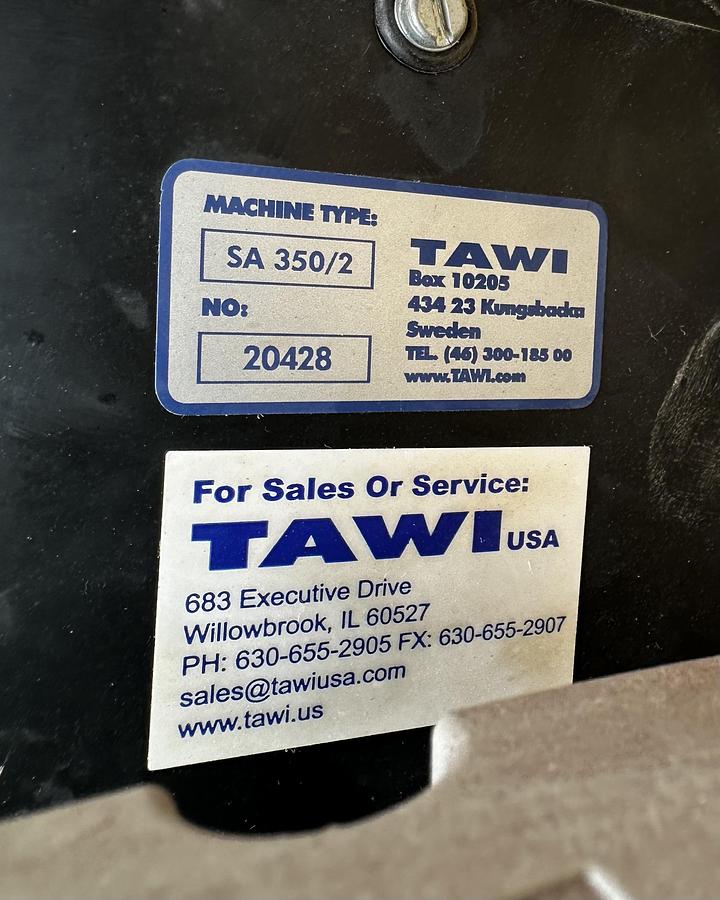 Used Tawi Lyftman Vacuum Lift System Pump SA350/2 ~ Foot VM180~ Filter unit ~ 40' in Rails +