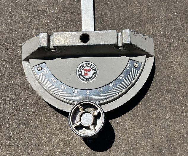 Used Delta/Rockwell Miter Gauge & Bar  18" x 3/4" Bar 3/8" Thick (6132)