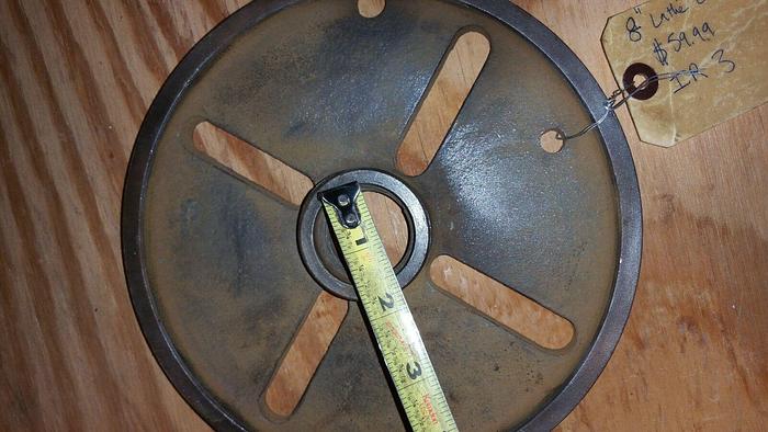 Used Southbend Lathe out board face plate 8 inch 1-1/4 x 10 tpi chuck (100319)