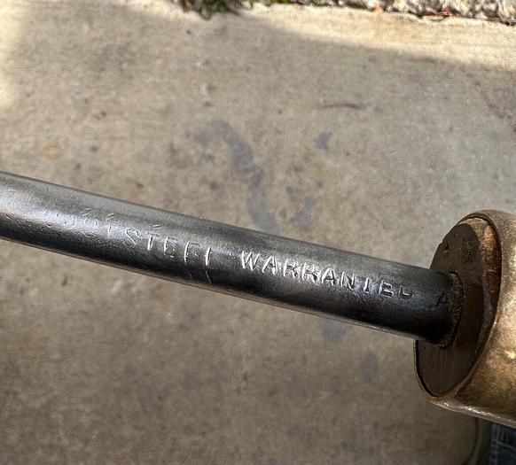 Used Metal Lathe Hook Spinning Tool ~ 25" Length (5801)