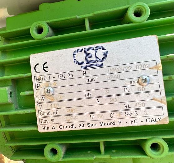 Used Grass Eco Press P Hinge Machine 2hp 1ph 110V (5444)