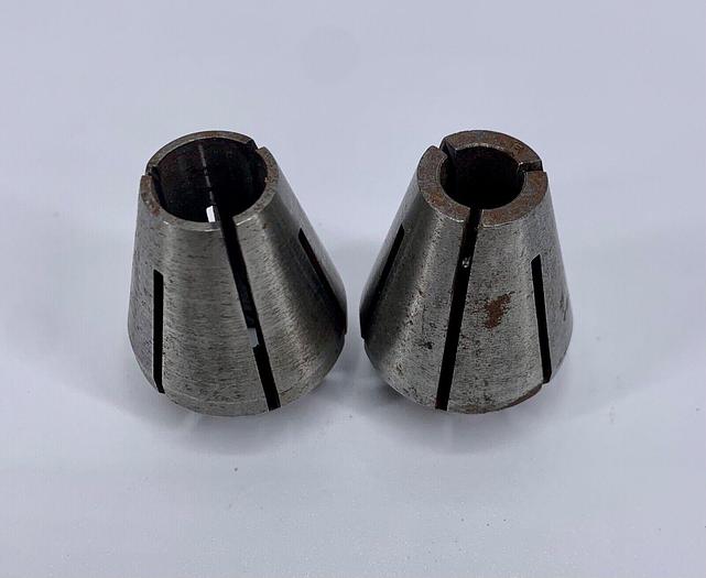Used Ekstrom Carlson 434 Router 1/2" & 1/4" Collets ~ SET ~  (101676)