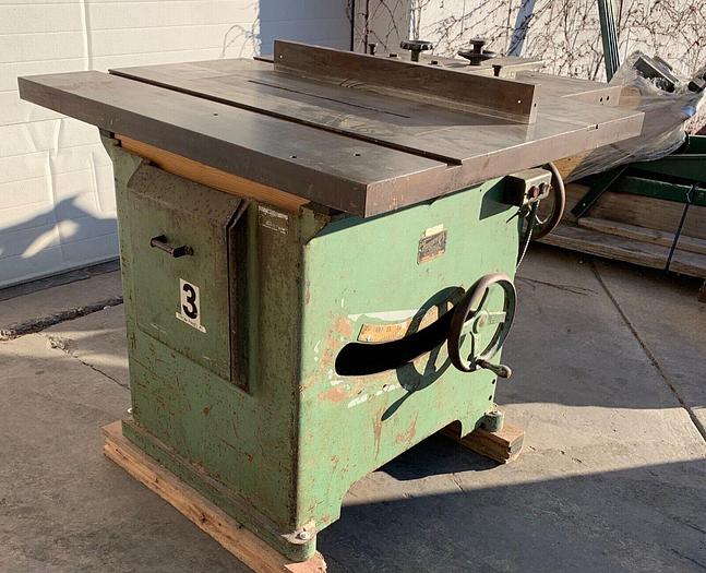 Used Tannewitz Model U 16" Table Saw Dual Voltage 240/480 5hp W/ Fence (101664)