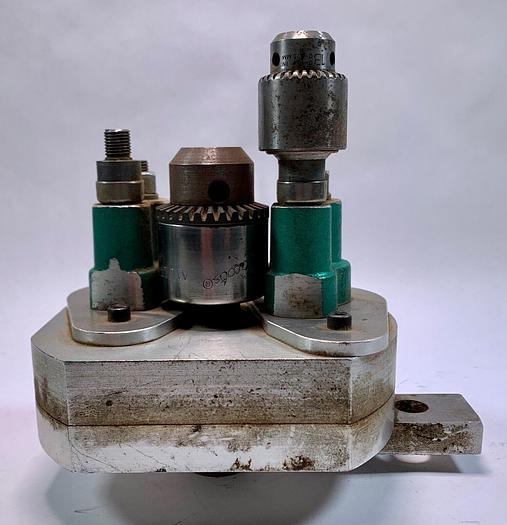 Used Rockwell Commander Multi Drill Head # 430 w/ Jacobs chucks & Quill  (101681)