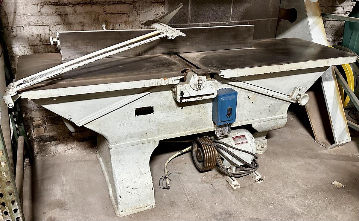 Used 20" Joiner Jointer w/ Belt Drive Motor 3hp ~ 4 Knife Head ~ 220/440 ~ 3ph