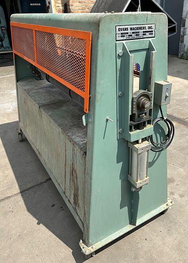 Used Evans 62" Pinch Roller # 0206  ~ 110V ~ 1ph ~ 80psi  (5540)