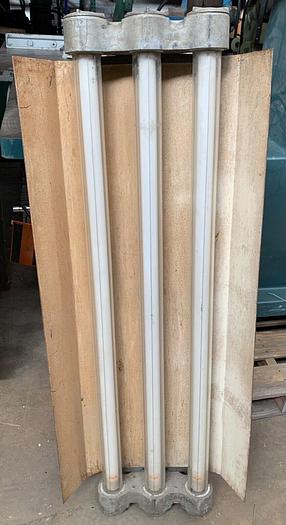 Used Appleton A-1183  3 Bulb Fluorescent Spray Booth Explosion Proof Light Fixture