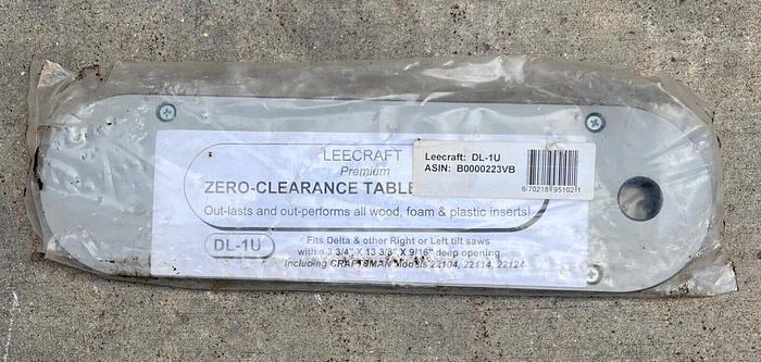 NEW Delta DL-1U Table Saw Throat Plate Insert (5631)