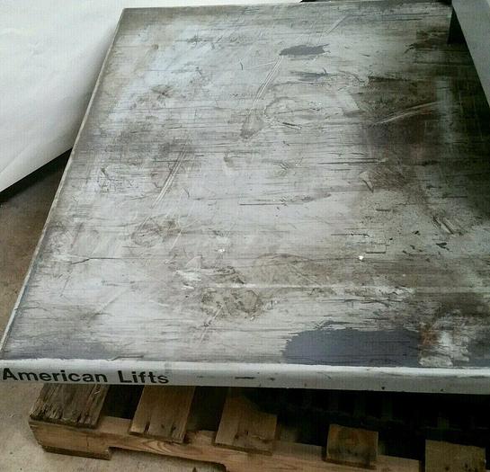 Used American Lift 3000 lbs 48 inch rotary scissor lift table hydraulic rotation