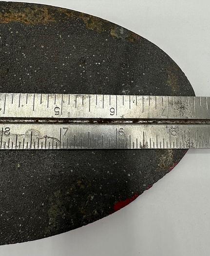 Used Yates American Oval Y30 Bandsaw Plaque ~ 7 1/2" X 4 1/2" ~  (6210)