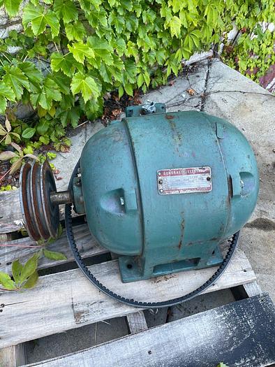 Used General Purpose Fan & GE Motor 5hp 220/440 w/ Radial Blades (5947)