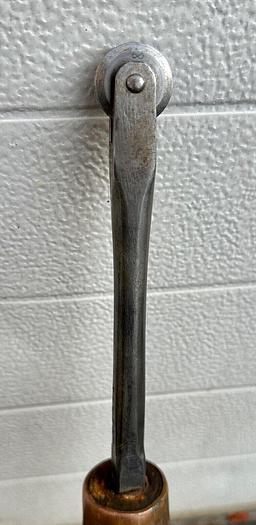 Used Metal Spinning Beading Tool ~ 19" Length 1" Wheel ~ (5803)