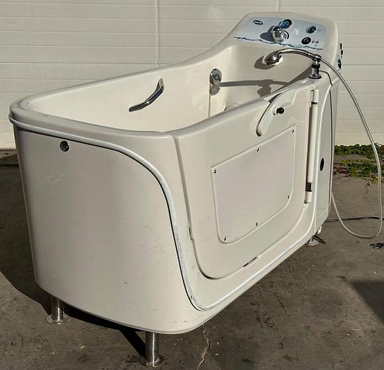Used Invacare 65" Free Standing Side Entry / Handicap Accessible Whirlpool Tub (6355)