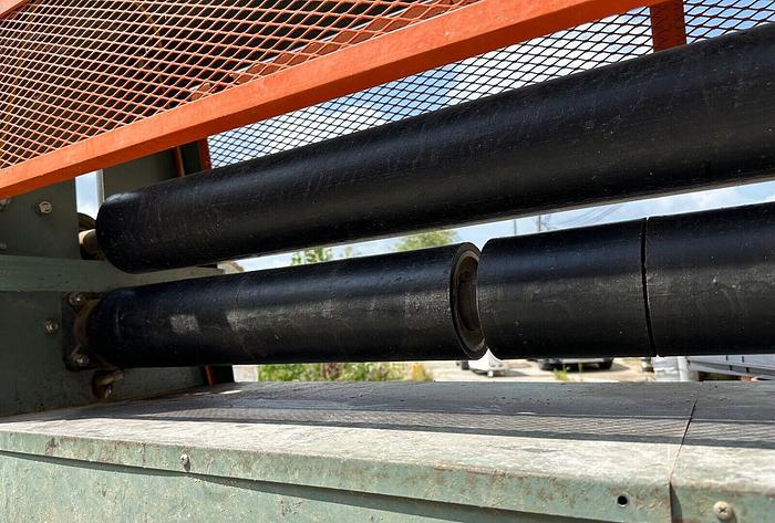 Used Evans 62" Pinch Roller # 0206  ~ 110V ~ 1ph ~ 80psi  (5540)