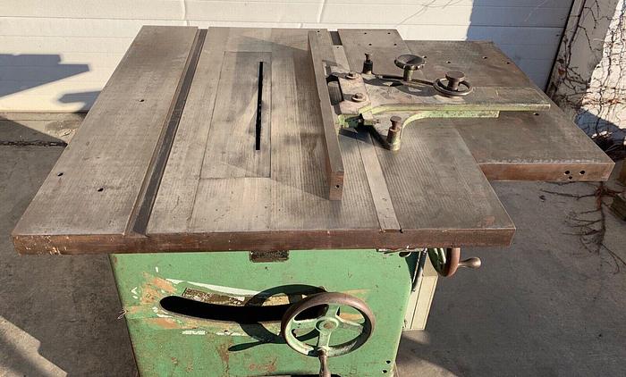 Used Tannewitz Model U 16" Table Saw Dual Voltage 240/480 5hp W/ Fence (101664)