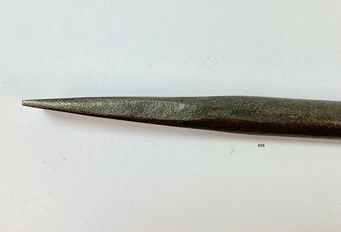 Used Metal Spinning Tool 7/8" Wide Flattened Tip End 10 1/2" x 1/2" (101265)