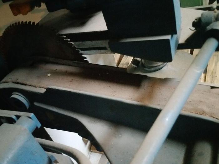 Used Richardson Little Brother chop and bore radial head boring cutoff saw