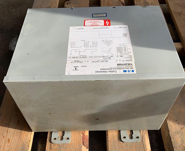 Used Cutler Hammer Y48J24T09N ~ 9KVA ~ Dry Transformer 480/240 3ph (101553)