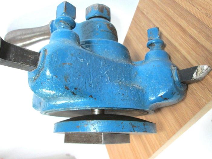 Used 4 Position Wood Lathe Turret Fits 2" x 2.5" T-Slot Swivels and Tilts (100890)