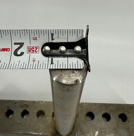 Used Unbranded Lathe Tool Rest ~  10" x 2" x 1" ~ w/ 1/2" Holes (5950)