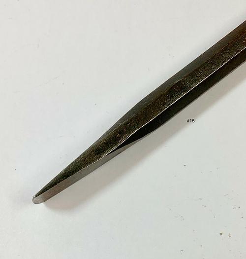 Used Metal Spinning Tool Flattened Tip End  8 1/2" x 3/8" (101254)