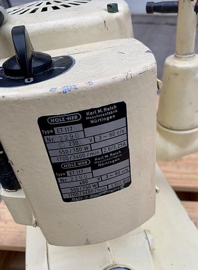 Used Holz Her # ET117 3 Roll Power Feeder Wired 480 3ph  (5024)