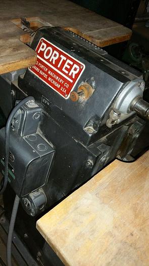 Used Porter 165 Buck Shaper woodworking router double spindle