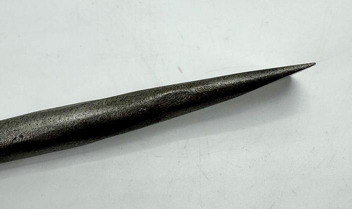 Used Metal Spinning Tool with Fanned, Flattened 10 1/4" x 7/8" w/7/8" ti (5906)