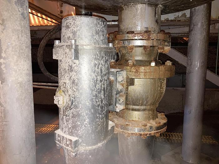 Used 10" STAINLESS BALL VALVE