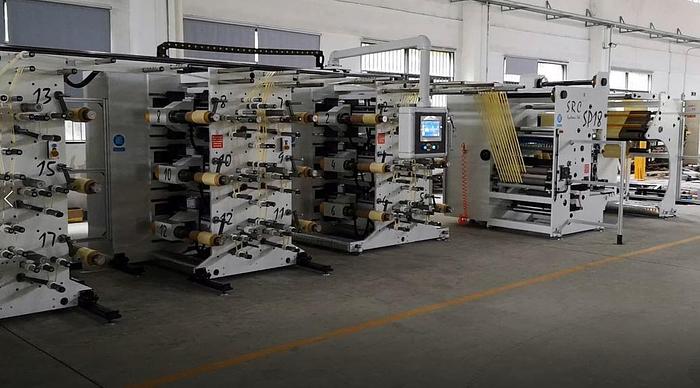 Used 18" WIDE SRC SYSTEMS 18-HEAD SPOOLING SYSTEM MODEL SP18