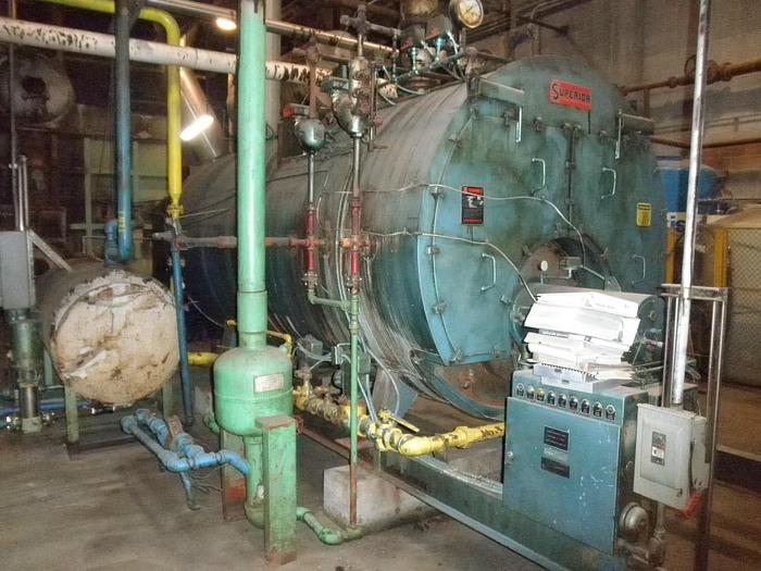 Used Boiler, 200 HP, Superior, 6,900 Lbs/Hr Steam, 150 PSI, #C739285