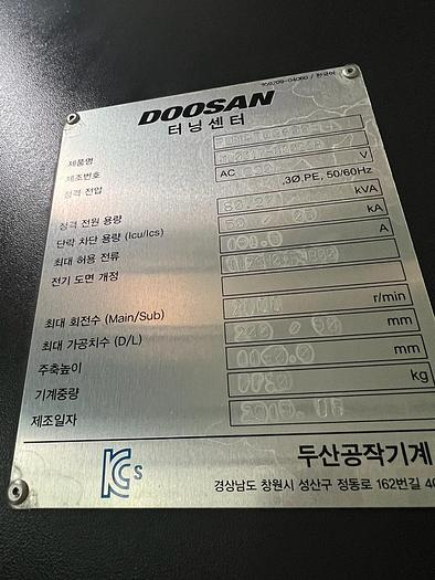 Twin Spindle CNC Turning Centre Doosan PUMATW2600-GL