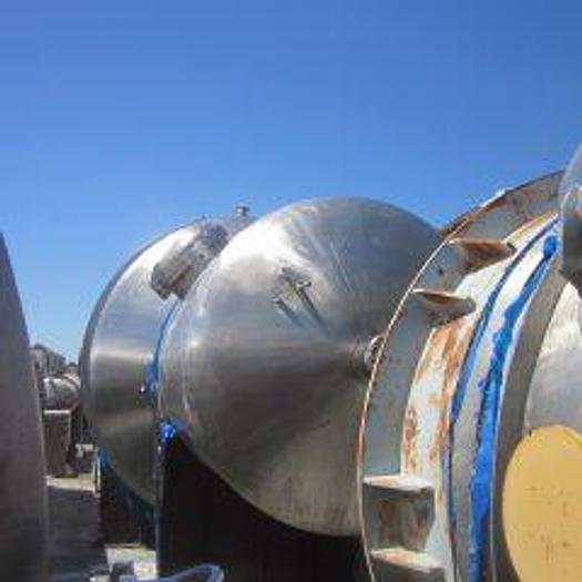Used Unused Praj Industries 14,000 gallon 316 stainless steel vertical pressure tank