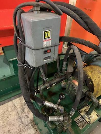 Used 84" WIDE BLACK CLAWSON ROLL SPLITTER 72" DIAMETER ROLL CAPACITY