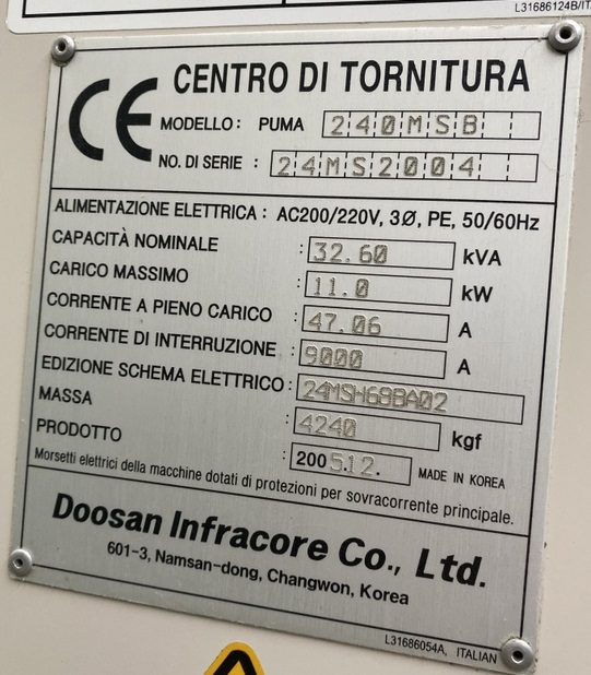 Ricondizionati 12/2005 Doosan Daewoo PUMA 240MSB