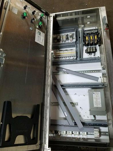 Used Hoffman Stainless A60C4912SSLP3PN4 60"X49"X12" Floor mountNema 4X Enclosure