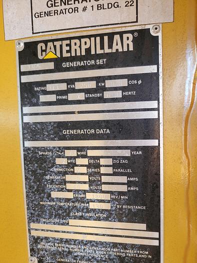 Used Caterpillar Diesel generator 250KW # 3306