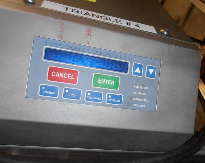 Used Detector, Metal, 7" Dia, Loma Systems, Belt Conveyor, #S739493