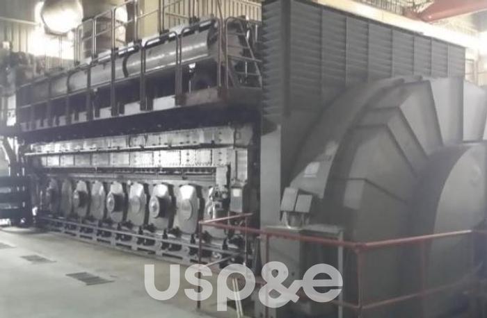 Used 62 MW 1995 Used MAN 9L/58 HFO Power Plant Generator Sets