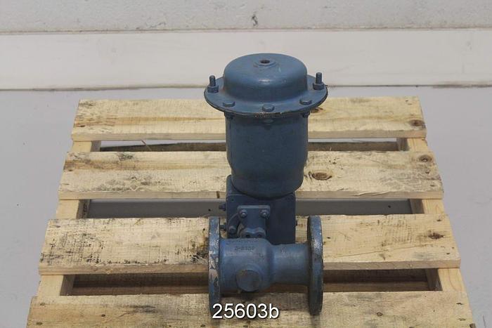 Used Neles Jamesbury 2" 5150 Air Operated Ball Valve, Stainless Steel Body #25603