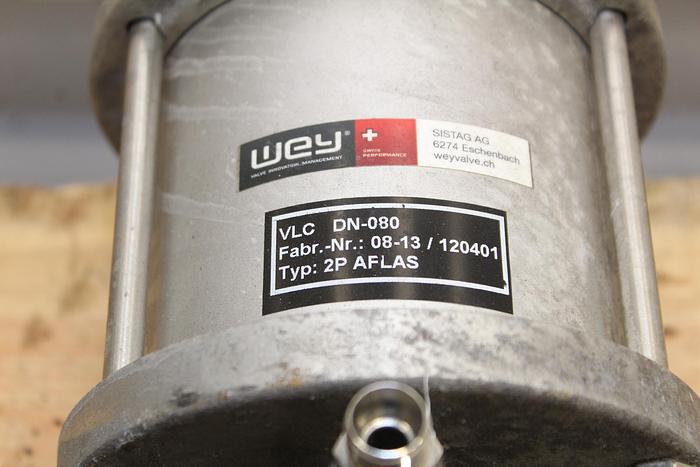 Used 3" Wey VL Series Air Operated Knife Gate Valve #44113