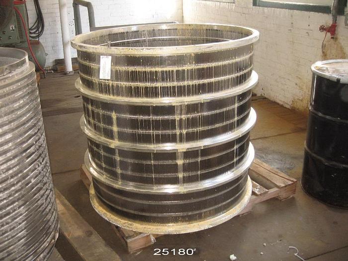 Used Voith VPS25 Voith, Vps 25 Screen Basket With 0.025 Slots, Stainless Steel, Used #25180