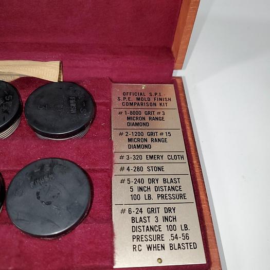 Used Official SPI SPE Mold Finish Comparison Kit
