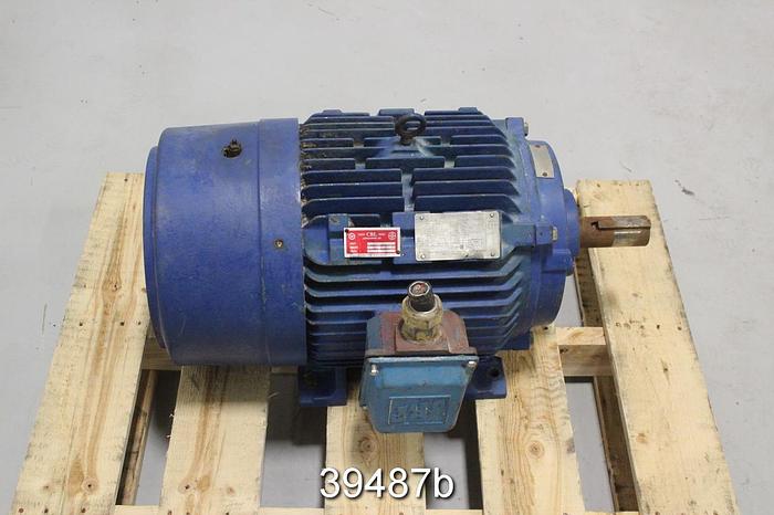 Used Siemens 20 HP AC Motor, 1175 RPM, 575 Volts, 286T Frame, PE-21 PLUS #39487