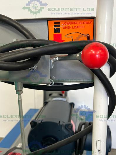 Used Leeson A6C17EB20M Metering Peristaltic Pump w/ Adjustable Rolling Cart 115/230V