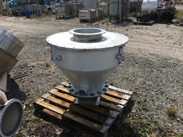 Used Used approximately 60 gallon aluminum cone bottom hopper