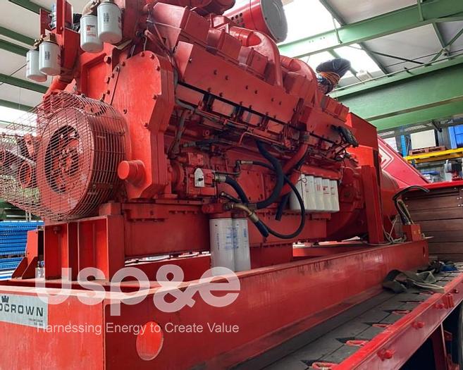 Used 0.80 MW 1985 Used Cummins KTA-50-G1 Diesel Generator Sets