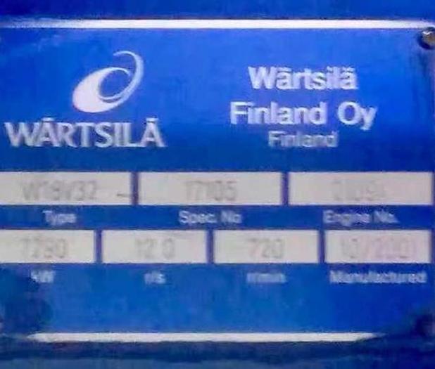 Used 2001 Wartsila W18V32