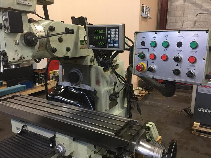 Used 10” X 51”, FIRST, LC-20VHS, UNIVERSAL VERTICAL/HORIZONTAL  MILLING MACHINE