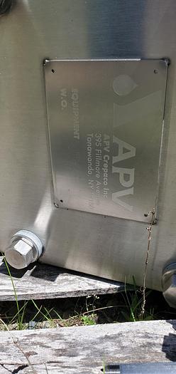 Used 97 SQ. FT. APV PLATE TYPE HEAT EXCHANGER – SANITARY S/S (#9519)